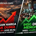 Ketegangan Selat Hormuz Picu Lonjakan Minyak, IHSG Dibuka Menghijau namun Rawan Koreksi