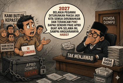Ilustrasi bayang-bayang ketidakpastian nasib tenaga honorer dan PPPK di tengah sesaknya anggaran daerah. (Foto: Ilustrasi/AI)