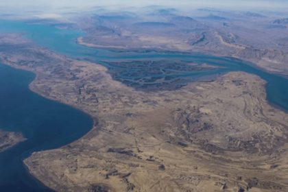Foto udara Selat Hormuz Pulau Qeshm Iran Hutan Mangrove Hara