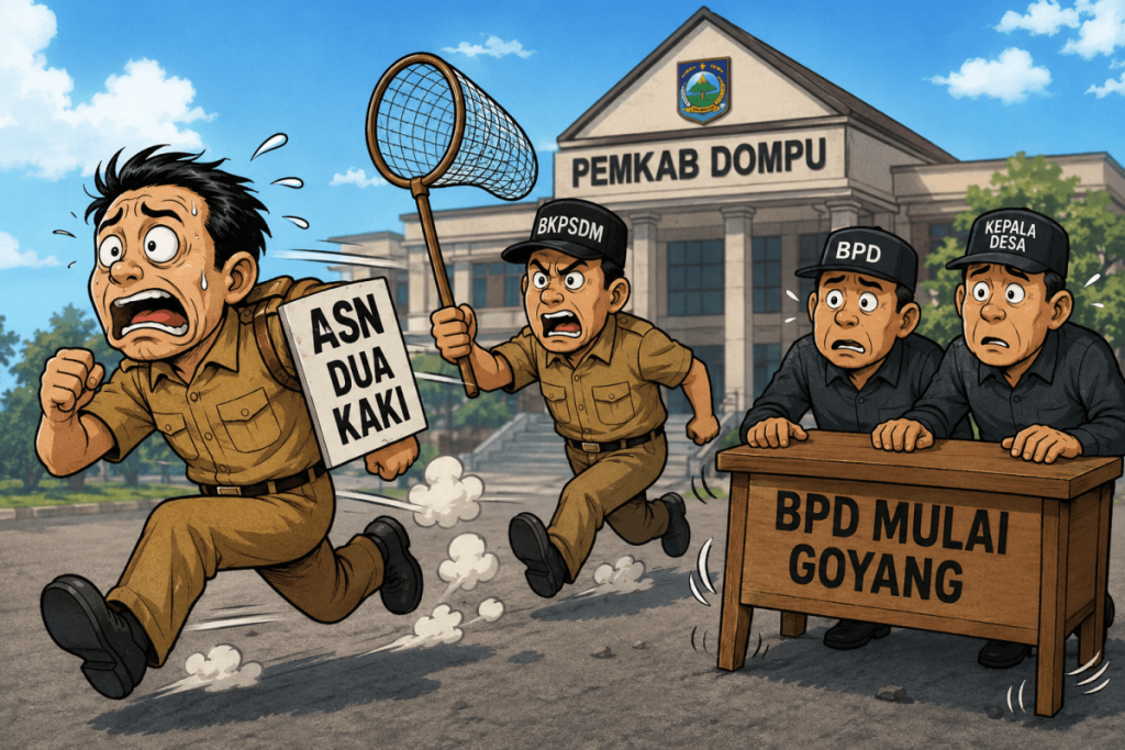 Ilustrasi ASN Rangkap Jabatan (Foto dihasilkan kecerdasan AI)