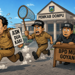 Ilustrasi ASN Rangkap Jabatan (Foto dihasilkan kecerdasan AI)
