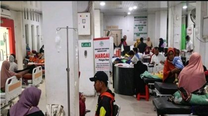 Suasana di ruang pasien RSUD Dompu (Foto GGL)