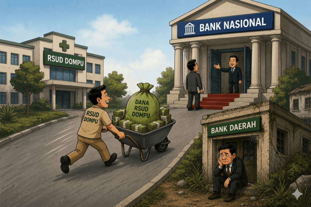 Ilustrasi RSUD ke Bank Nasional ( Foto AI)