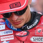 Pembalap andalan Ducati Lenovo Team, Marc Marquez, dipastikan harus menepi dari lintasan untuk waktu yang belum ditentukan. (motogp.com)