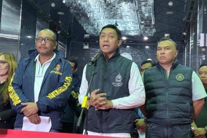 Brigjen Pol. Untung Widyatmoko, Sekretaris NCB Interpol Indonesia Divhubinter Polri, saat memberikan keterangan pers pada 9 Mei 2026. (Polri.go.id)