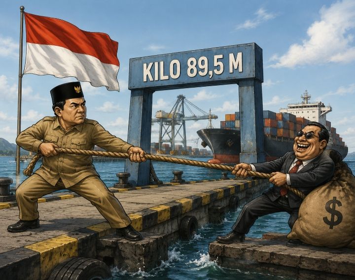Ilustrasi Proyek Pelabuhan (Foto. AI)