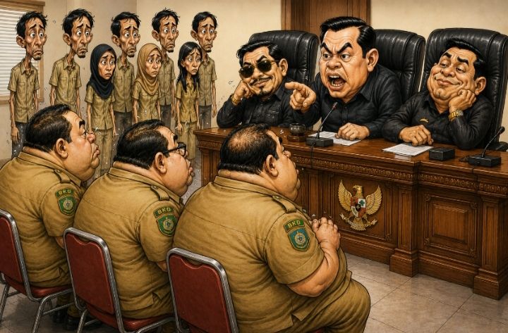 Ilustrasi: Aktifitas DPRD, BKD dan PPPK (Gambar AI)