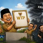 Ilustrasi: WTP Saat Dapur Fiskal Goyah (Foto: AI)