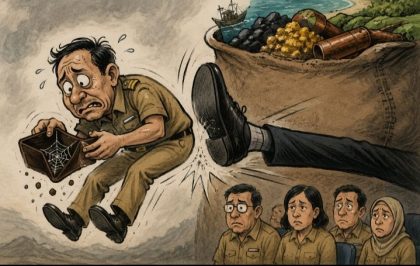 Ilustrasi Kondisi Fiskal Dompu (Foto: AI)