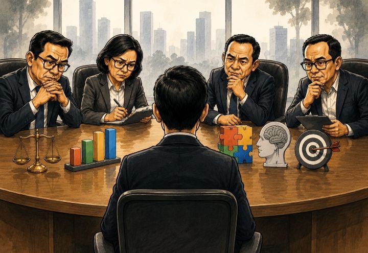 Ilustrasi seleksi JPT Dompu (Foto: AI)