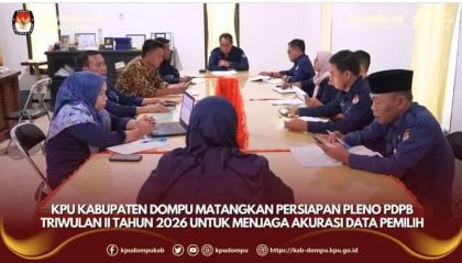 Persiapan Pleno Pemutakhiran Data (Foto: KPU)