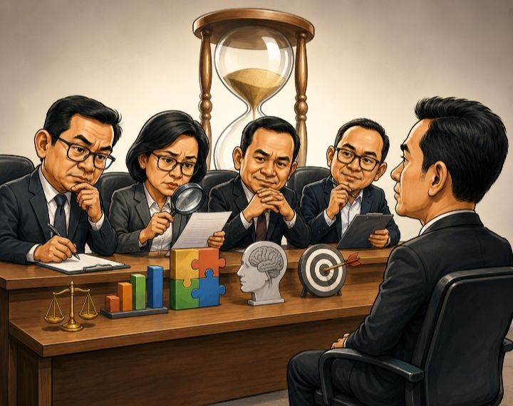 Ilustrasi seleksi JPT Pemda Dompu (Foto: AI)