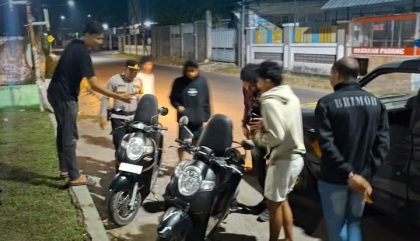 Patroli Malam Polres Dompu (Foto: Humas)