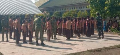 PBB Bersama Batalyon Masuk Sekolah (Foto: TR)