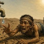 Ilustrasi Kekeringan (Foto: AI)