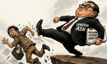 Ilustrasi: Guru Honorer Bukan Tumbal (Foto: AI)