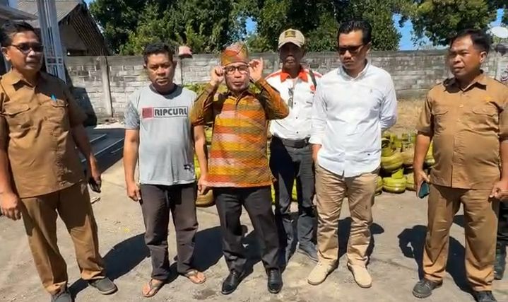 Mutakun Sidak Pangkalan LPG (Foto: TF)