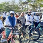 Ketua DWP Gowes Sepeda Santai (Foto: GW)