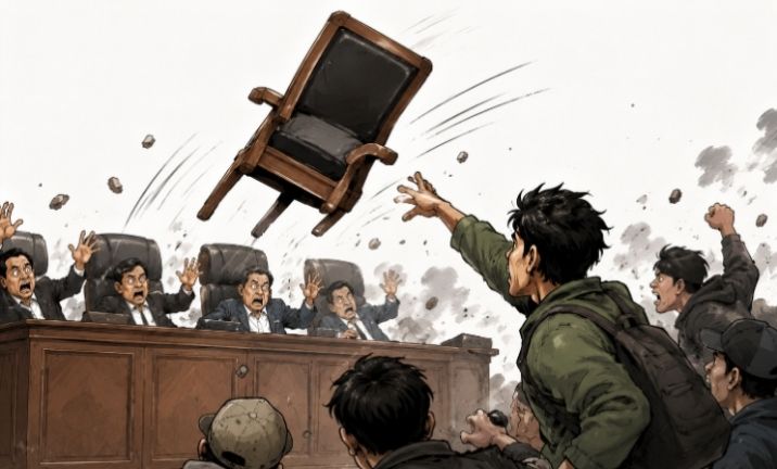 IlustrasiDemo Oknum Mahasiswa (Foto: AI)