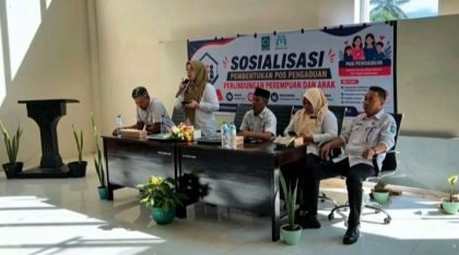 Sosialisasi Pos Pengaduan (Foto: HI)