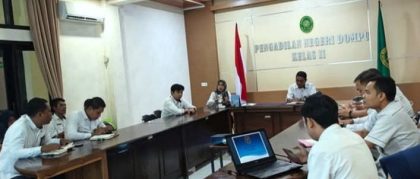 Rapat Bulanan PN Dompu Foto: HI)