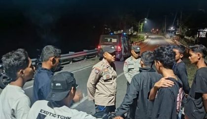 Patroli Malam Polres Dompu (Foto: HS)