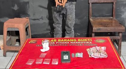 Bongkar Peredaran Sabu 4,1 Gram (Foto: HS)