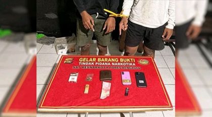 Dua Terduga Pelaku & BB (Foto: HMS)