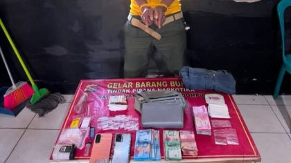 Terduga Pengedar Sabu (Foto: HS)