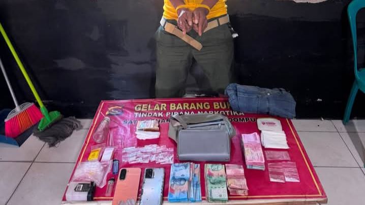 Terduga Pengedar Sabu (Foto: HS)