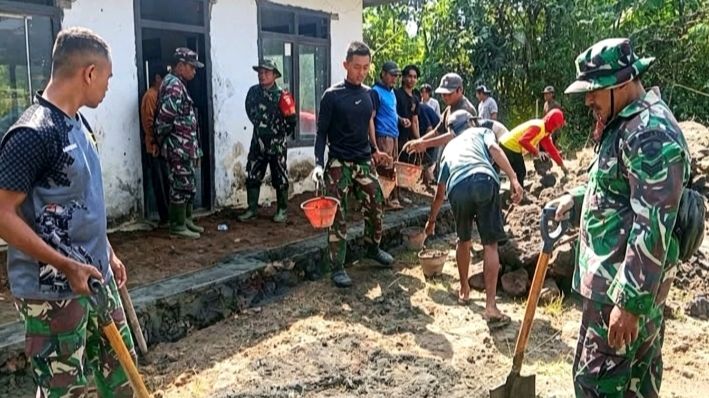 TMMD Bangun Musala Baitul Rahman (Foto: KD)