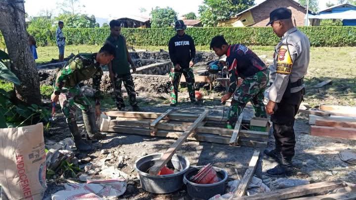 TMMD Ke-129 membangun RTLH (Foto: KD)