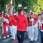 Gerak Jalan Lautan Merah Putih (Foto: MT)