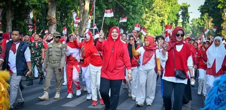 Gerak Jalan Lautan Merah Putih (Foto: MT)