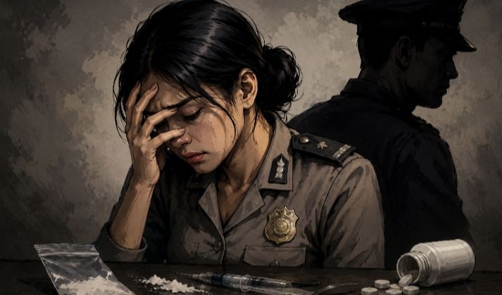 Ilustrasi, Dugaan Narkoba Polwan (Foto: AI)