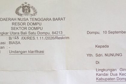 Undangan Klarifikasi (Foto: AL)