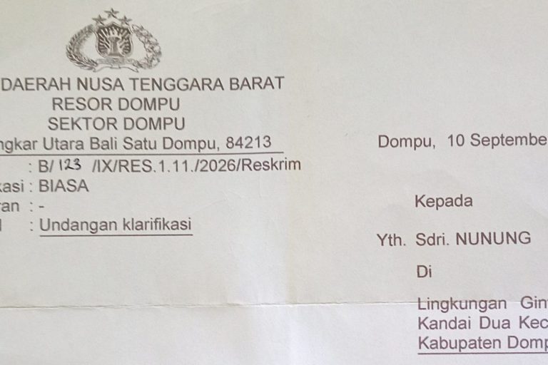 Undangan Klarifikasi (Foto: AL)