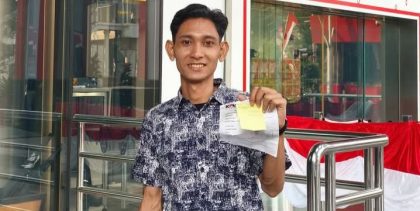Julkiflin Pelapor Bupati Dompu (Foto: JL)