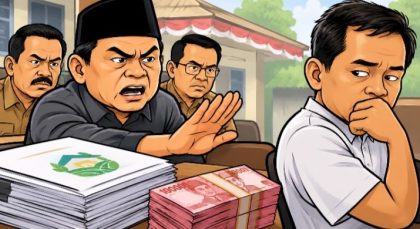Ilustrasi: BPD Tolak LPJ BUMDes (Foto: AI)
