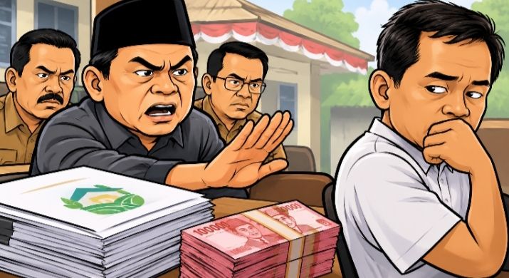 Ilustrasi: BPD Tolak LPJ BUMDes (Foto: AI)