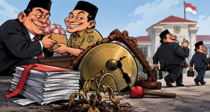 Ilustrasi Laporan Julkiflin di KPK (Foto: AI)