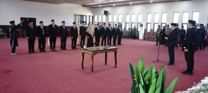 Pelantikan 12 ASN Jabatan Fungsional (Foto: SB)